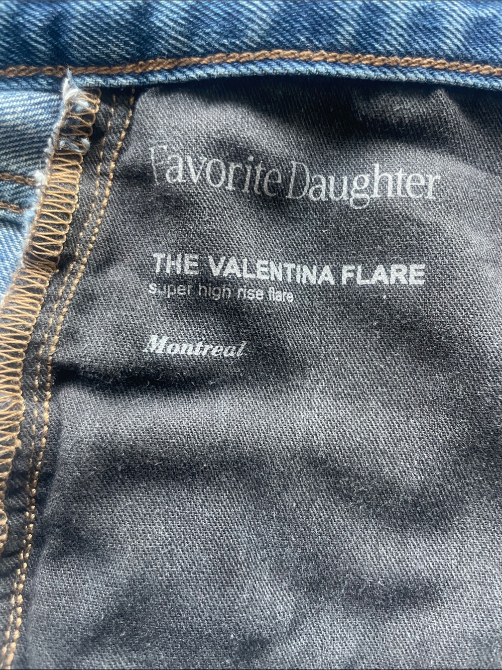 Favorite Daughter The Valentina {High-rise Button-Fly Flare Medium Wash Jeans} - Picture 7 of 8